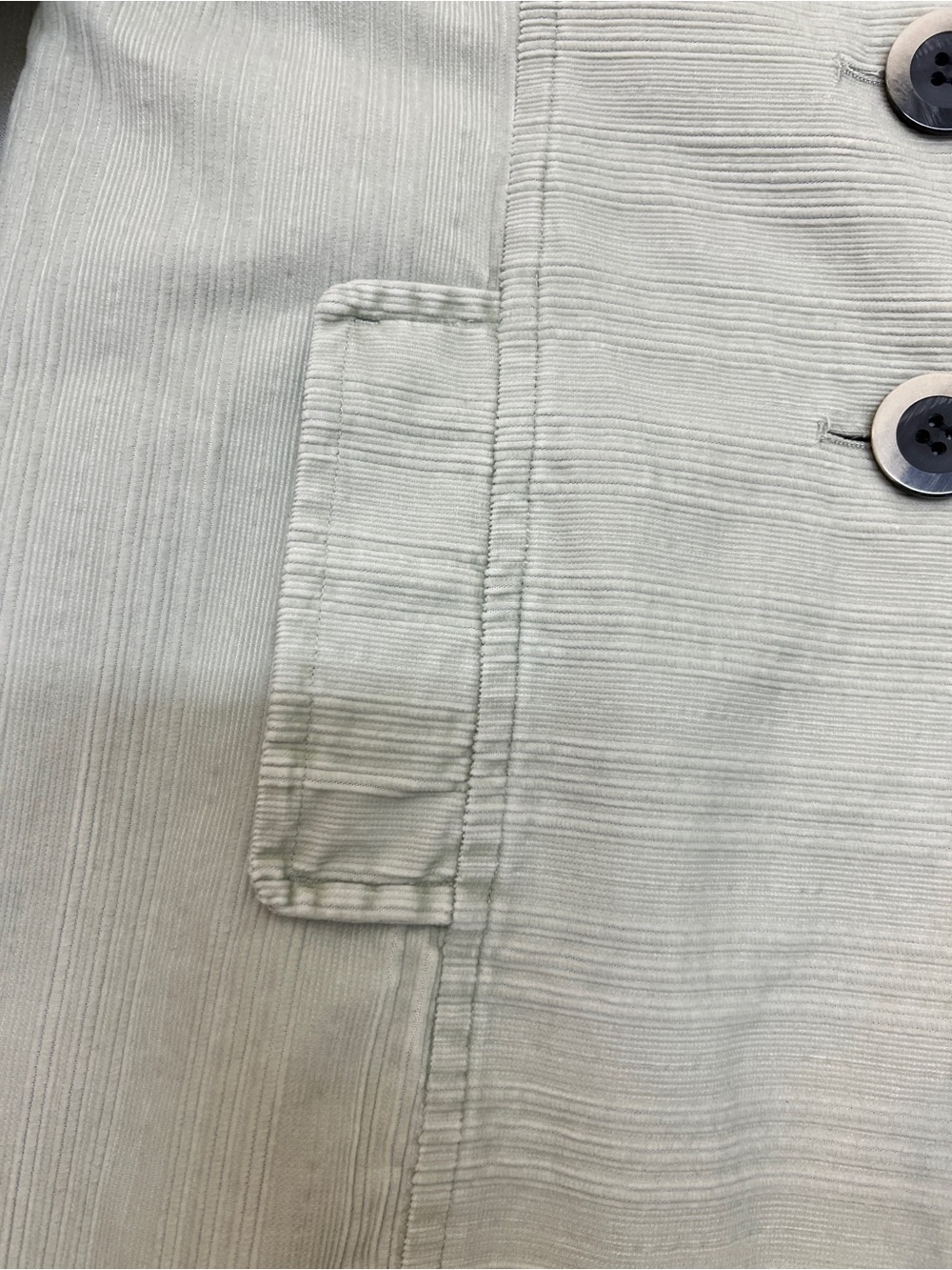 J. Jill Light Sage Corduroy Lightweight Coat- Great to Wear in the Fall Season - Picture 6 of 12